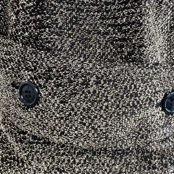 MANI VINTAGE Glamorous Black & Gold Blazer Jacket Set size 40/6 (145) - Picture 10 of 16